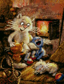 Алмазна мозаїка 30х40 HX080 Затишний вечір "Strateg"