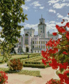 Алмазна мозаїка 30х40 HX449 Вид на помістя "Strateg"