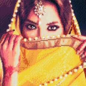 Алмазна мозаїка 30х30 CA-0041 Індійська краса "Strateg"