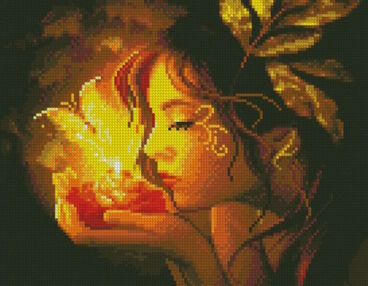 Алмазна мозаїка 30х40 HX306 Фея вогню "Strateg"