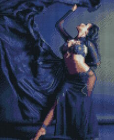 Алмазна мозаїка 30х40 HX469 Східна танцівниця "Strateg"