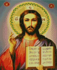 Алмазна мозаїка 30х40 HX476 Спас Вседержитель "Strateg"