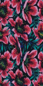 Алмазна мозаїка 50х25 BA-0003 Квітковий принт "Strateg"