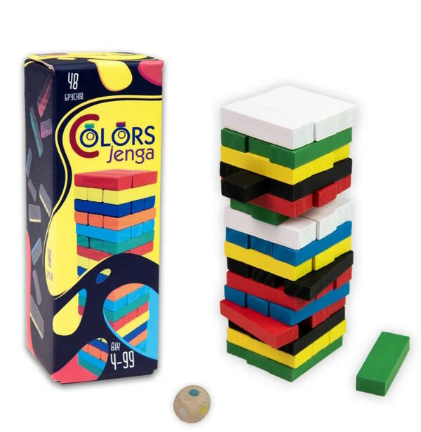 гра настільна colors jenga 48 брусків  30717 Ціна (цена) 132.82грн. | придбати  купити (купить) гра настільна colors jenga 48 брусків  30717 доставка по Украине, купить книгу, детские игрушки, компакт диски 1