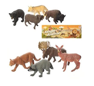 тварини дикі 4шт від 11см 2а246-247