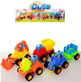 набір машин будтехніка 4 штуки 345-6А