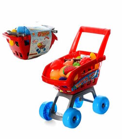 візок XG2005 супермаркет, продукти, 27 предметів