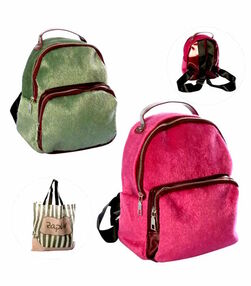 ИД Рюкзак YW 102 плюш, 1 від, заст-блиск, 1 внутр, 2 зовн кишені, 2 кольори ИД Рюкзак YW 102 плюш, 1 від, заст-блиск, 1 внутр, 2 зовн кишені, 2 кольори