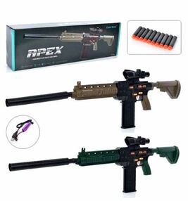 Автомат іграшковий 95 см акумулятор USB м'які кулі 10 штук приціл 2 кольори 78812 Автомат іграшковий 95 см акумулятор USB м'які кулі 10 штук приціл 2 кольори 78812