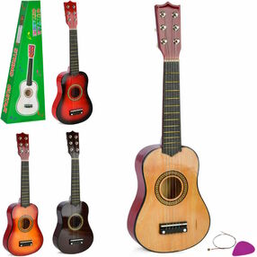 Гітара струни 6 штук медіатор дерево мікс кольорів 404