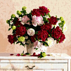 Розпис по номерах 50х50 КНО13121 Два кольори "Ідейка"