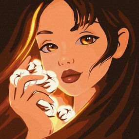 Розпис по номерах 40х40 КНО2583 Чарівна бавовна "Ідейка"