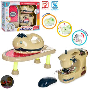 набір побутової техніки праска дошка швейна машина музичний 6716в