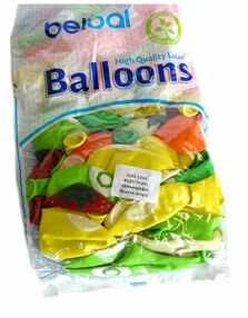 Кульки повітряні 3103-1144 фрукти асорті 30 см