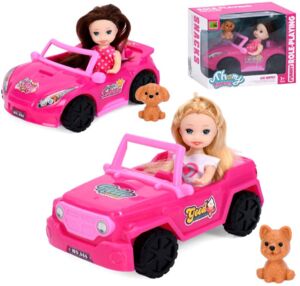 Лялька 11 см машина 15 см собака 2 види 9045-18-19