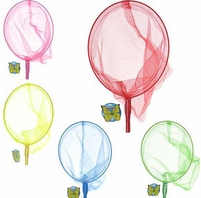 сачок для метеликів довжина ручки 50 см М 0077