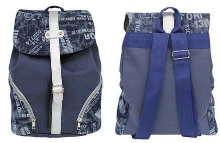 Рюкзак Leader 977459 молодіжний Канвас синій 37х30х18см