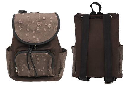 Рюкзак Leader 977465 молодіжний Канвас коричневий 37х30х20см