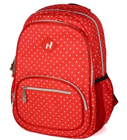 Рюкзак Leader 982611 ортопедичний Червоний горошок 38х28х16см