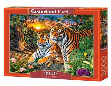 пазли castorland 2000 елементів tiger family 200825