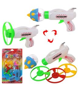 Вертушка пістолет на запуску дзига світло 2 кольори 380-1