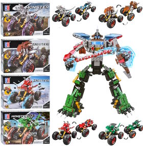 Конструктор машинка монстр 4 види  123-338-41