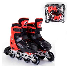 ролики дитячі розмір 34-37 артикул  70047-М червоні колеса PVC 7см світло ролики дитячі розмір 34-37 артикул  70047-М червоні колеса PVC 7см світло