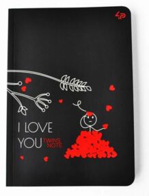 Блокнот А5 40 аркушівTwins series love you