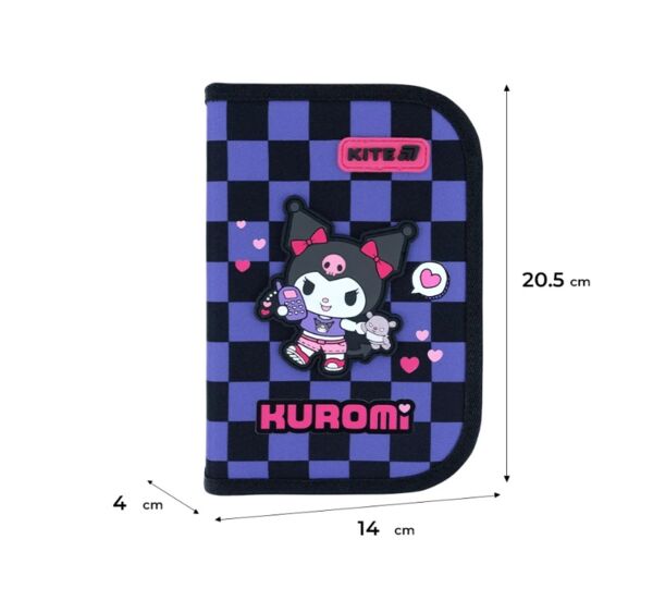 Пенал Kite 1 відділення 1 відворот Kuromi K26-621-2 Ціна (цена) 379.80грн. | придбати  купити (купить) Пенал Kite 1 відділення 1 відворот Kuromi K26-621-2 доставка по Украине, купить книгу, детские игрушки, компакт диски 1