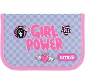 Пенал Kite 1 відділення 1 відворот Girl's Power K26-621-5