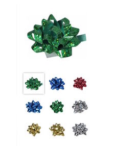 бант для декору діаметром 3,81 см асорті