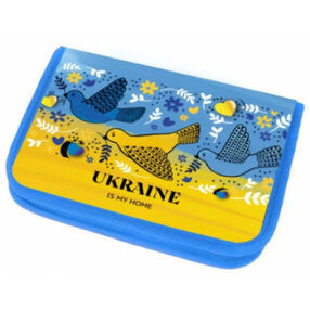 Пенал Leader 931176 з двома відворотами "Пташки України" 21х13,5х4см Пенал Leader 931176 з двома відворотами "Пташки України" 21х13,5х4см