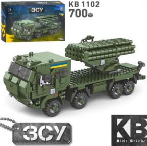 Конструктор військова техніка 700 елементів KB 1102