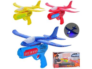 Літак пістолет на запуску 3 кольори LU002 Літак пістолет на запуску 3 кольори LU002