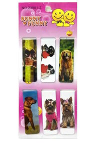 закладки магнітні 6шт на планшеті песики 23981-6 J.Otten