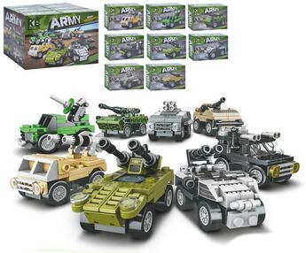 Конструктор військова техніка інерційна від 45 деталей в асортименті KB 2002