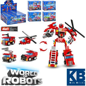 конструктор пожежна серія 2 в 1 від 44 деталей в асортименті KB 215