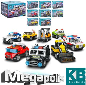 Конструктор міський транспорт інерційний від 45 деталей в асортименті KB 4005