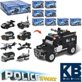 конструктор поліція транспорт від 42 деталей 8 видів kb 5901