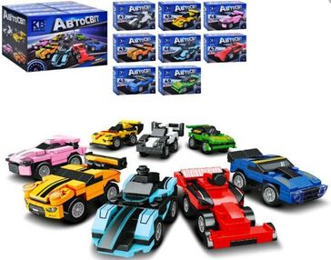 Конструктор KB 6001 машинки, інерційні дитячі в асортименті