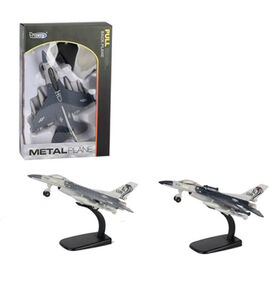 ИД Літак HW777-16B інерц, метал, на підставці, 2 кольори, муз