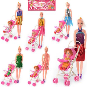 Лялька коляска донька мікс видів 68003 А