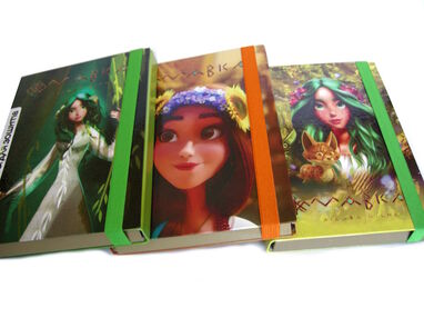 папка для зошитів на гумці картонна ламінована а5 в асортименті мавка