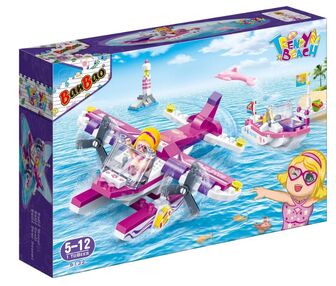 конструктор модний пляж літак та катер 172 елемента Banbao 6132