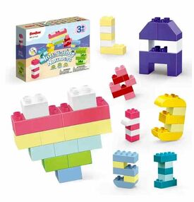 Конструктор Banbao Великі блоки Цікаві цифри 80 деталей ET982