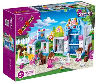 конструктор модне місто зоомагазин 320 елементів Banbao 6112