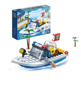 Конструктор 7019 Banbao Поліція Поліцейський катер 58 дет