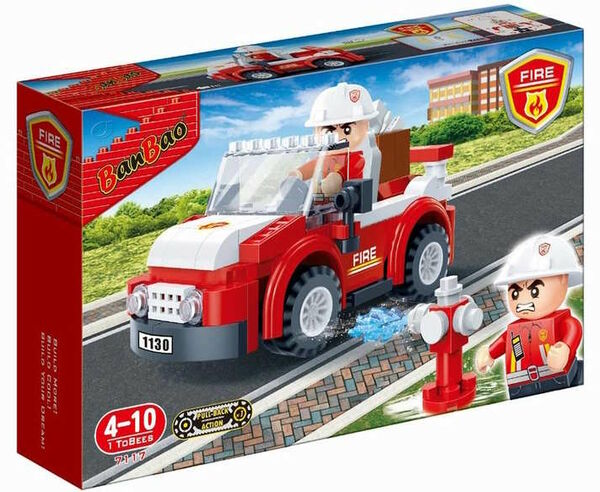 конструктор пожежники позашляховик 105 елементів Banbao 7117 Ціна (цена) 207.50грн. | придбати  купити (купить) конструктор пожежники позашляховик 105 елементів Banbao 7117 доставка по Украине, купить книгу, детские игрушки, компакт диски 0