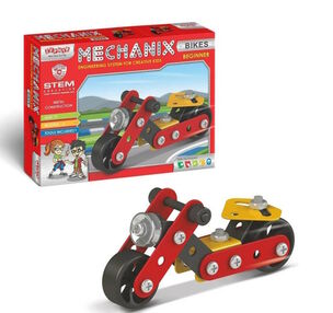 металевий конструктор мотоцикл 2 моделі + інструменти Mechanix 01058