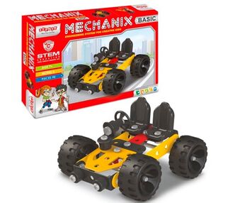 металевий конструктор розвиваючий 90 елементів 6 моделей Mechanix Basic 09001